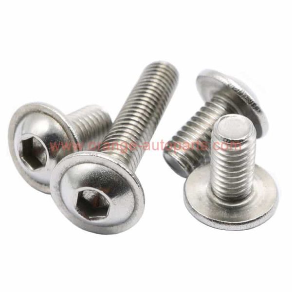 China Supplier Iso7380-2 304 Stainless Steel Hex Socket Flanged Button Head Screw