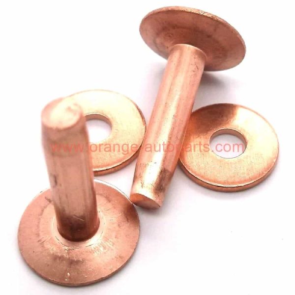 China Supplier Leathercraft Rivets Solid Brass Copper Belt Rivets And Burrs For Leatherwork