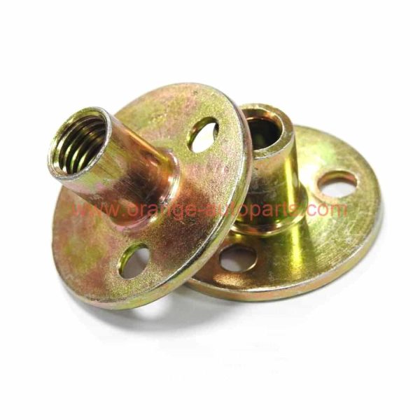 China Manufacturer Lot Connecting Flange Disc With M6 M8 M10 Nut For Sofa Bed Furniture Leg Connector