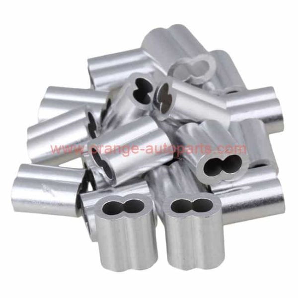 Factory Customized M0.8 M1.0 M1.2 M1.5 M2 M3 M5 M6 M8 Wire Rope Ferrule Double Barrel Aluminum Cable Crimping Loop Sleeves