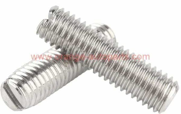 China Manufacturer M1-m12 Din 551 Stainless Steel 304 Flat Point Grub Screws Slotted Set Screw