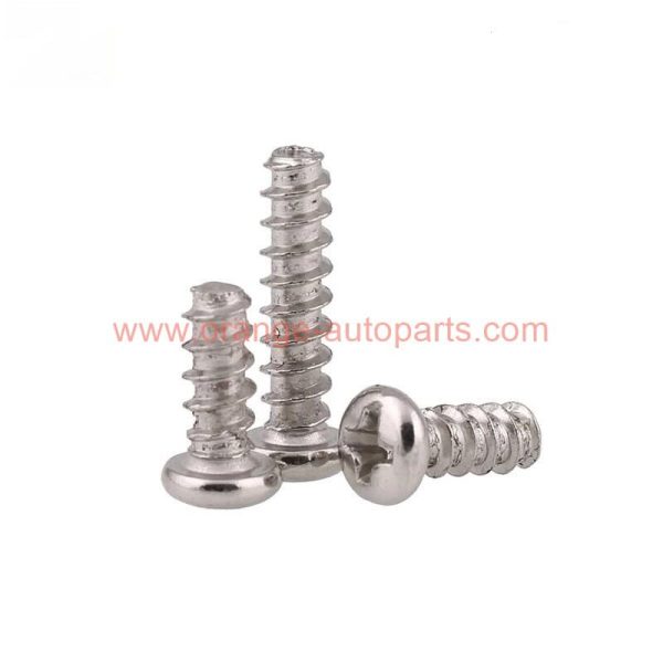 China Manufacturer M1.4 M1.7 M2 M2.3 Micro Cross Pan Head Flat End Self Tapping Screw