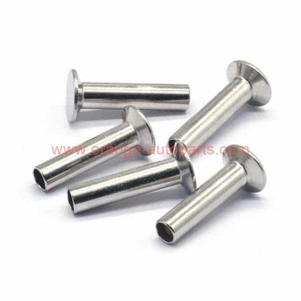 Factory Price M1.6 – M10 Din 6792 Stainless Steel 304 Countersunk Flat Head Semi-tubular Rivets