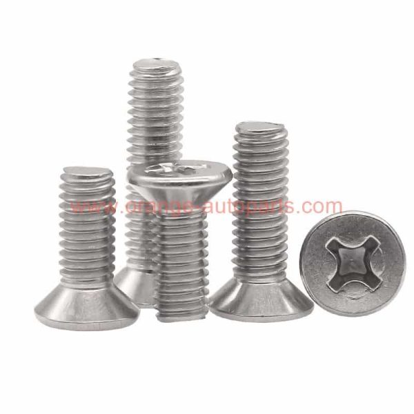 Wholesale Price M1.6 – M10 Stainless Steel 304 Din 965 Cross Recessed Countersunk Head Screws