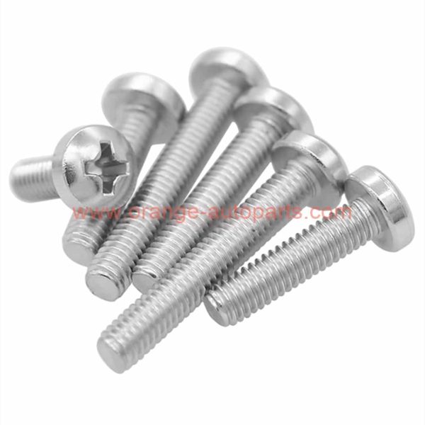 China Supplier M1.6-m10 Din 7985 Stainless Steel 304 Cross Recessed Pan Head Phillips Screws