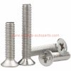 China Supplier M1.6-m10 Din 965 Stainless Steel 304 Cross Recessed Countersunk Flat Head Screws