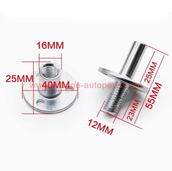 China Supplier M10 M12 White Zinc Three Hole Furniture Plate Locknuts Tee Nuts Connector