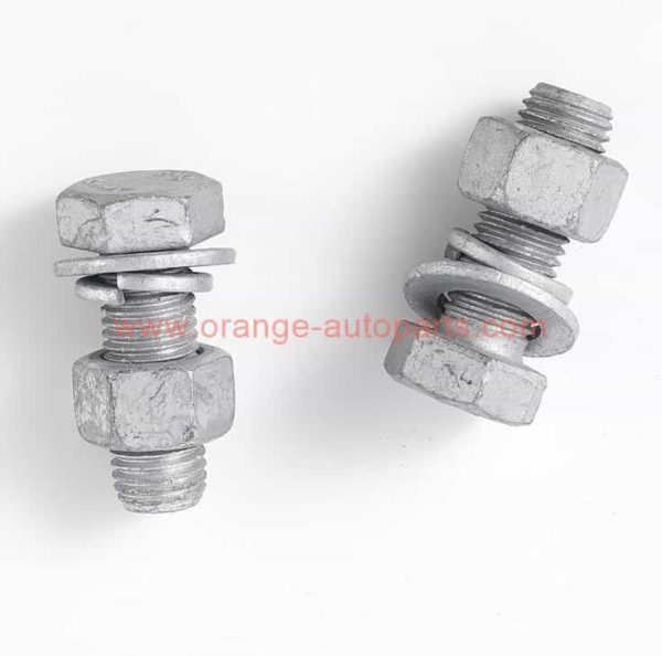 Factory Customized M12x40 Grade 8.8 4.8 Din 931 Standard Zinc Coated Galvanised Tensile Strength Hex Hexagonal Head Bolt And Nuts