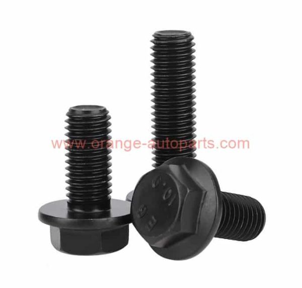 China Supplier M16 Grade 10.9 Full Thread Black Oxide Hex Flange Head Bolts