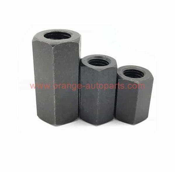 China Manufacturer M16 M18 M20 M24 M26 Female Thread Black Oxide Class 4 8 Hex Standoff Spacer Nut Coupling Nut