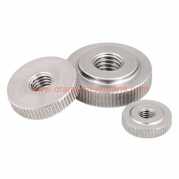 China Supplier M2 – M10 Din 467 Stainless Steel 304 Round Grip Knobs Flat Knurled Thumb Nut