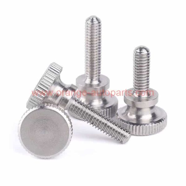 Factory Customized M2 – M10 Stainless Steel 304 Flat Knurled Step Head Thumb Screw