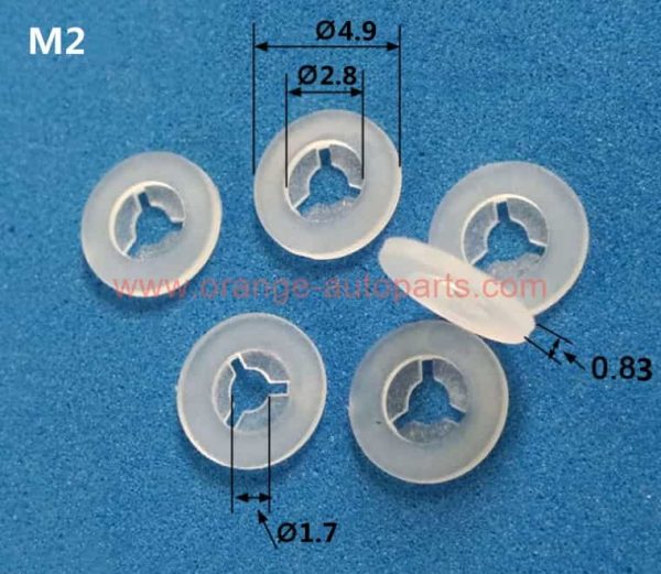 Wholesale Price M2 M2.5 M3 M3.5 M4 M5 Custom Star Lock Washer Plastic Nylon Anti Loss Retaining Washer