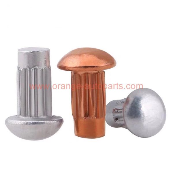 Wholesale Price M2 M2.5 M3 M4 Rivets For Name Plate Copper Round Head Knurled Solid Rivet