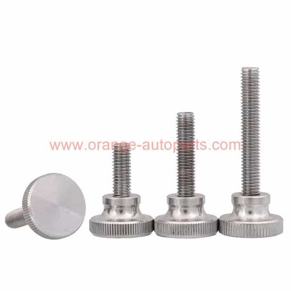 Factory Price M2 M3 M4 M5 M6 M8 M10 Din 464 Stainless Steel 304 Flat Step Head Knurled Thumb Screw