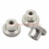 China Supplier M2 M3 M4 M5 M6 M8 M10 Din 466 Stainless Steel 304 High Type Thumb Knurled Nut With Collar