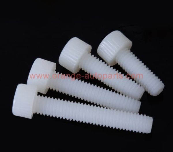 China Supplier M2 M3 M4 M5 White Black Pa66 Plastic Nylon Hexagon Socket Cap Screws