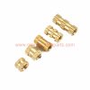 Factory Customized M2 – M6 Din 16903 Round Double Thread Embedded Nut Brass Knurling Thread Insert Nuts