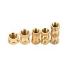 Factory Customized M2 – M6 Din 16903 Round Double Thread Embedded Nut Brass Knurling Thread Insert Nuts