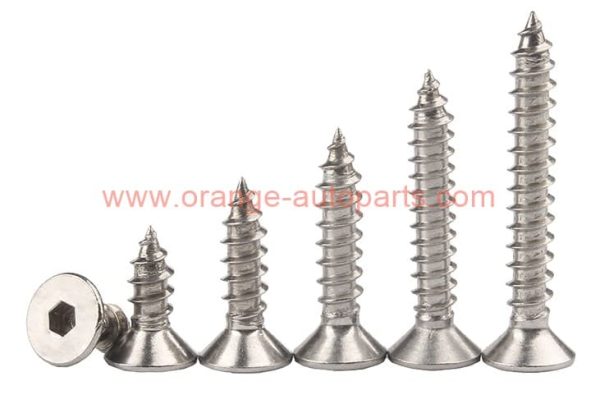 Wholesale Price M2 – M8 Stainless Steel 304 Din 7991 Flat Countersunk Head Hex Socket Self Tapping Cap Screw