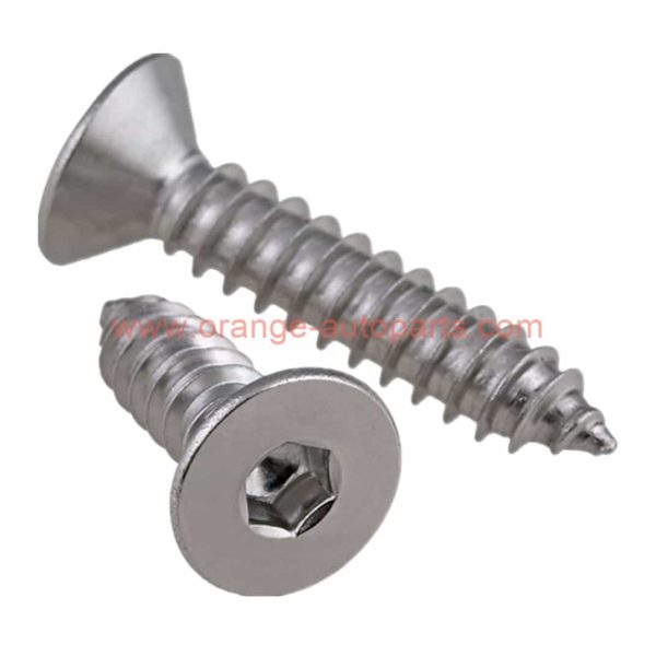 Factory Price M2 – M8 Stainless Steel 304 Din 7991 Hex Socket Flat Countersunk Head Self Tapping Screw