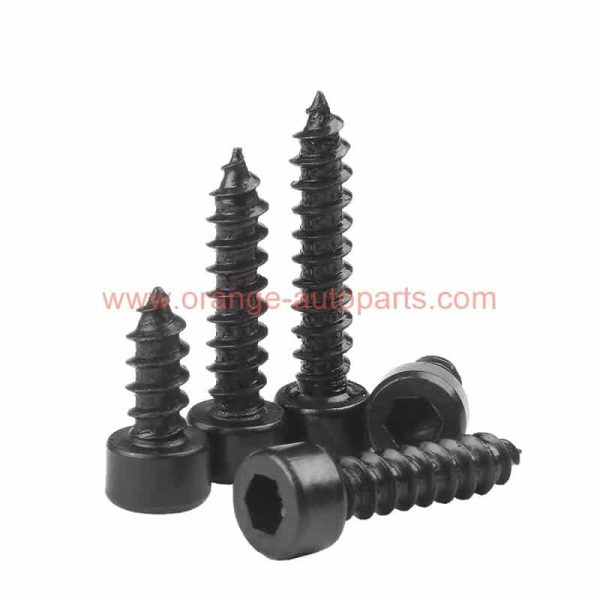 Wholesale Price M2-m6 Grade 8.8 Black Self Tapping Screw Cup-head Hexagpn Socket Cap Screw