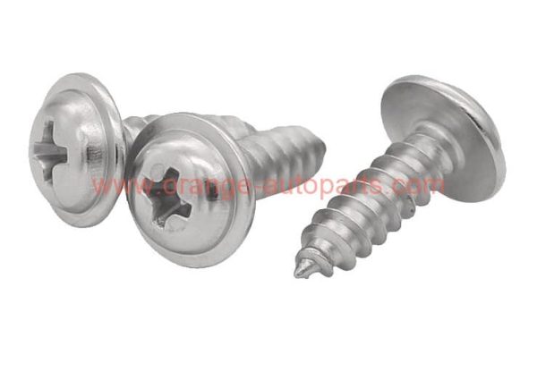 Wholesale Price M2-m8 Din 967 Stainless Steel 304 Cross Recessed Pan Head Tapping Screws With Washer