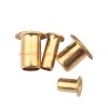 China Supplier M2.5 M3 M3.5 Through Hole Copper Hollow Tubular Rivets Grommets Eyelets Din7340