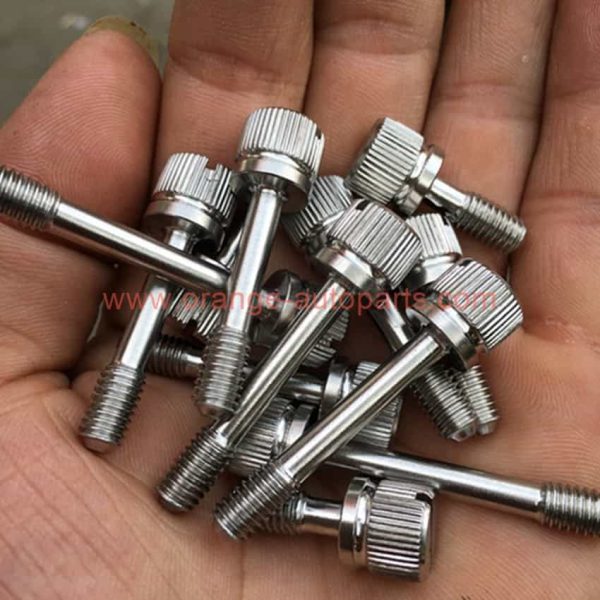 China Manufacturer M2.5 M3 M4 M5 M6 M8 Stainless Steel 304 Slotted Knurled Thumb Screws With Waisted Shank