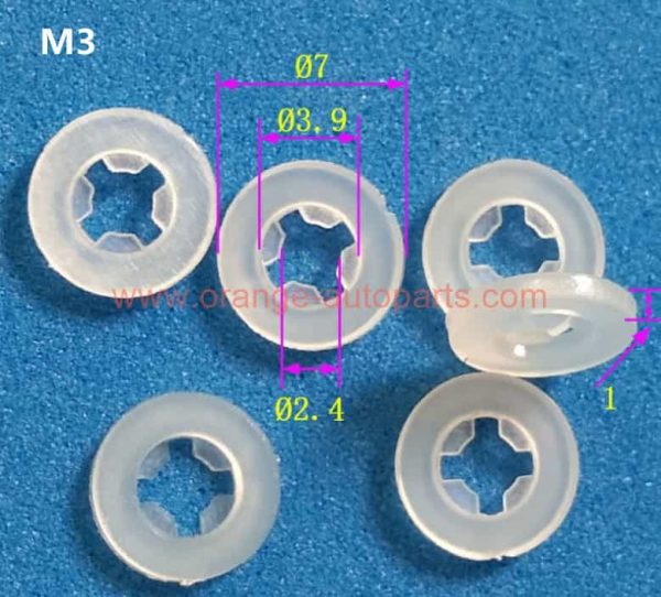 Factory Price M2.5 M3 M4 M5 Plastic Nylon Anti Loss Retaining Washers