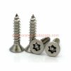 China Supplier M2.9 M3.5 M3.9 M4.2 M4.8 Stainless Steel 304 Countersunk Head Hexalobular Anti-theft Self-tapping Screws