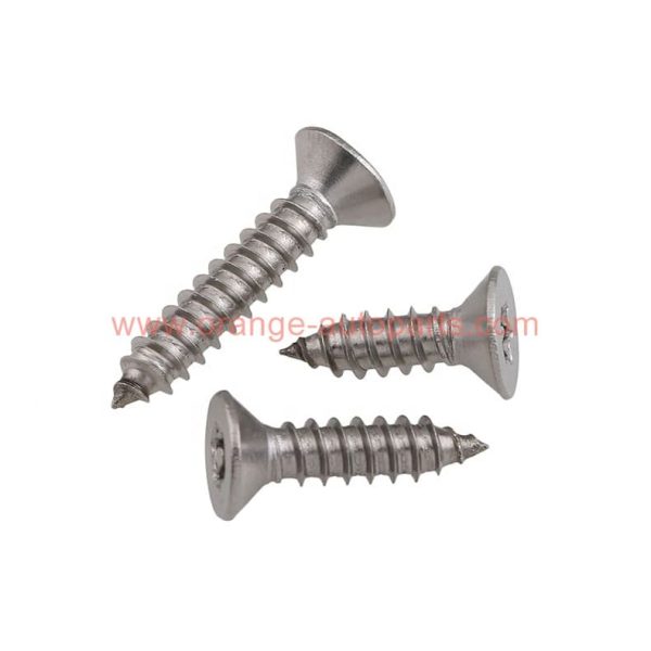 China Supplier M2.9 M3.5 M3.9 M4.2 M4.8 Stainless Steel 304 Countersunk Head Hexalobular Anti-theft Self-tapping Screws