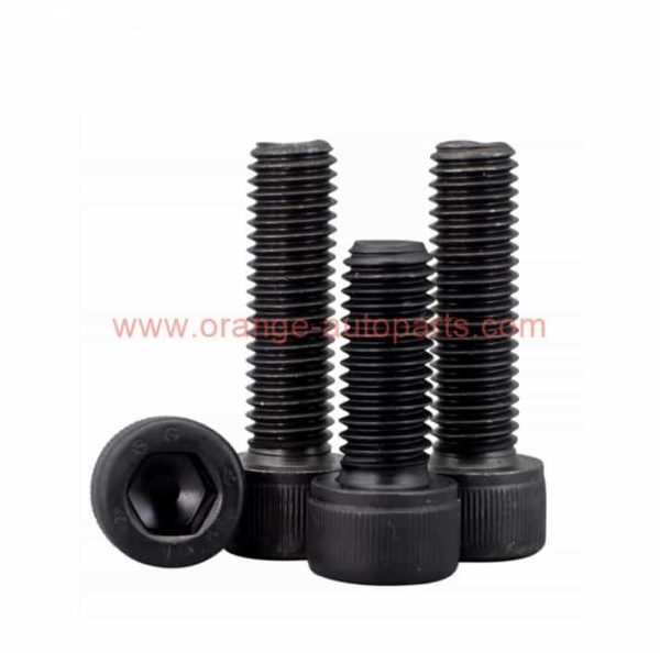 Factory Customized M3 M10 Black Hex Socket Bolt Knurled Hand Furniture Screw