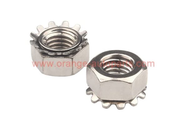 China Manufacturer M3 – M10 YJT 3028 Stainless Steel 304 Star Nuts Hex Kep K-Lock Nut