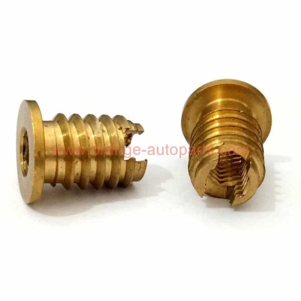 Factory Price M3 – M12 Brass Slotted Threaded Self Tapping Insert Nuts