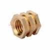 China Supplier M3 – M12 Din16903 Brass Hexagon Open Type Threaded Insert Nuts For Plastics Mouldings