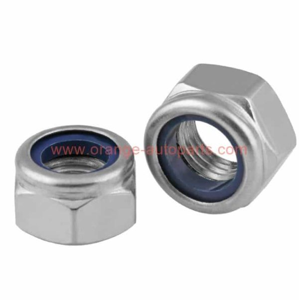 Wholesale Price M3 – M12 Stainless Steel 304 Hex With Nylon Insert Self Locking Nut Nylock Nut Din 982