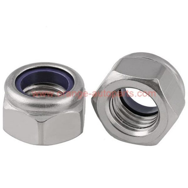 Factory Price M3 – M12 Stainless Steel 304 Hex With Nylon Insert Self Locking Nut Nylock Nut Din 982