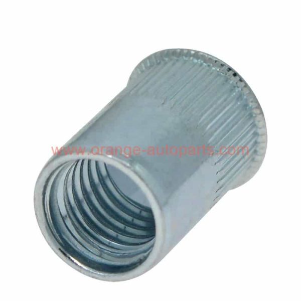 China Supplier M3 – M12 Steel Blue Zinc Plated Thin Head Knurled Rivet Nut