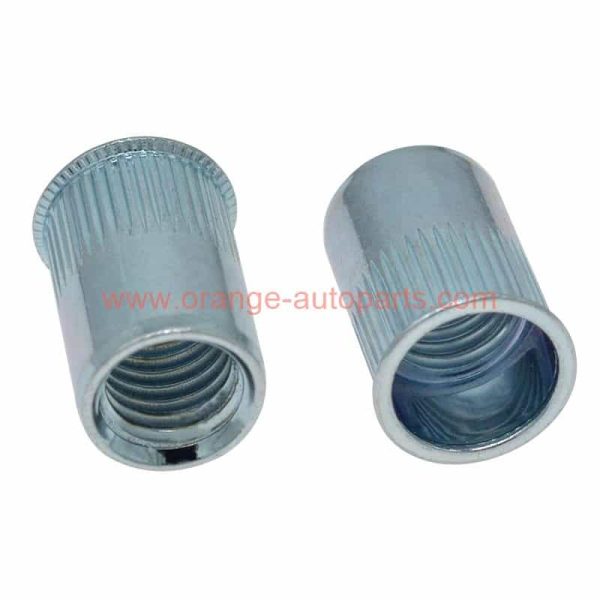 China Supplier M3 – M12 Steel Blue Zinc Plated Thin Head Knurled Rivet Nut