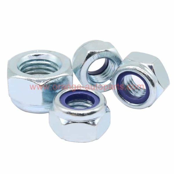 Factory Customized M3 – M20 Steel Galvanized Din 985 Hex Lock Nut With Nylon Insert Nylock Nuts