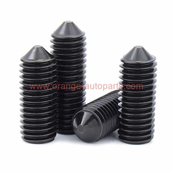 China Supplier M3 – M24 12.9 Grade Din 914 Cone Point Hex Socket Set Screws