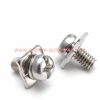 China Supplier M3 M3.5 M4 Nickel Plated Slot Pan Head Square Washer Sems Screws