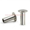 China Supplier M3 M4 304 Stainless Steel Flat Head Semi-tubular Rivet Large Round Head Hollow Rivets