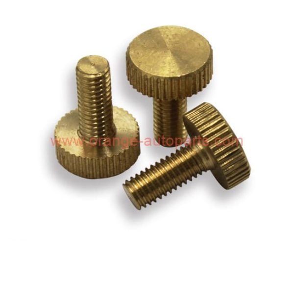 China Manufacturer M3 M4 M5 M6 Brass Flat Knurled Head Thumb Knob Screws Bolts