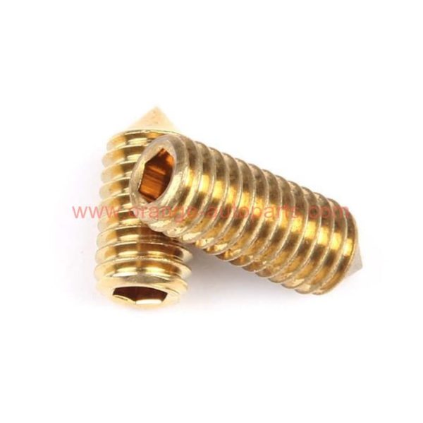 Wholesale Price M3 M4 M5 M6 Brass Hex Socket Cone Point Set Screw Spindle Door Handle Grub Screw