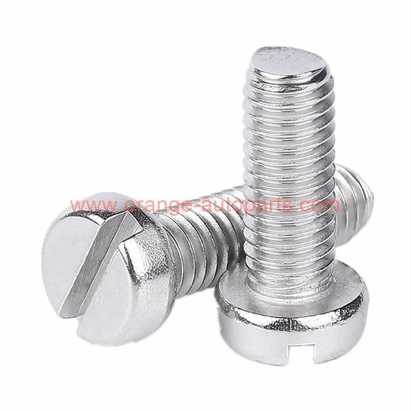 China Supplier M3 M4 M5 M6 Din 85 Stainless Steel 304 Slotted Pan Head Screws