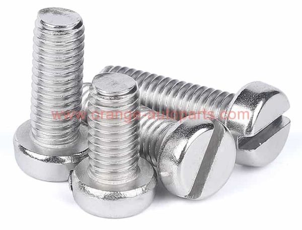 China Supplier M3 M4 M5 M6 Din 85 Stainless Steel 304 Slotted Pan Head Screws