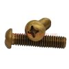 China Supplier M3 M4 M5 M6 M8 Brass Round Head Cross Recessed Machine Screws