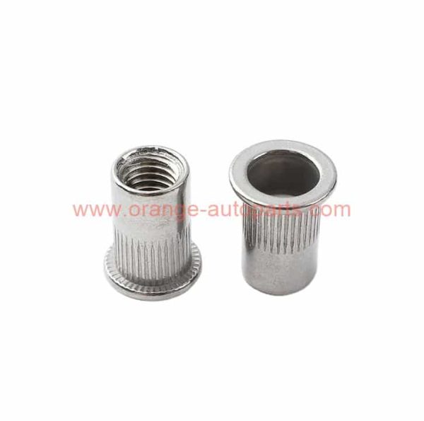 China Supplier M3 M4 M5 M6 M8 M10 Aluminum Flat Head Thread Stud Rivet Nuts Inserts 1/4" 3/8" 5/16"